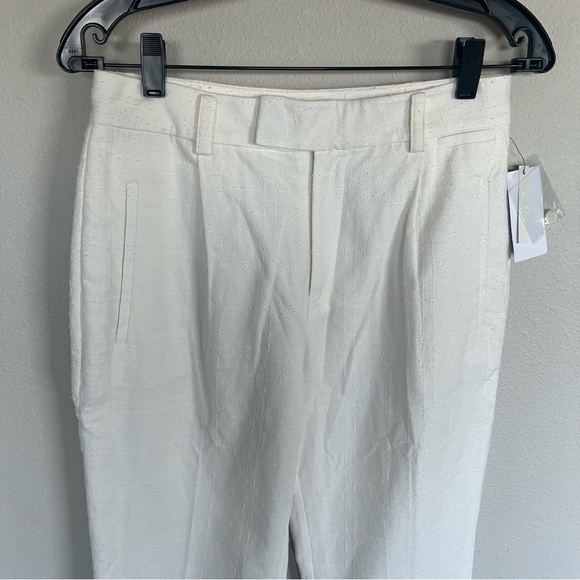 New Equipment Bergen Cropped Ankle Pant NWT Nature White Business Casual Women 6 - Picture 5 of 12
